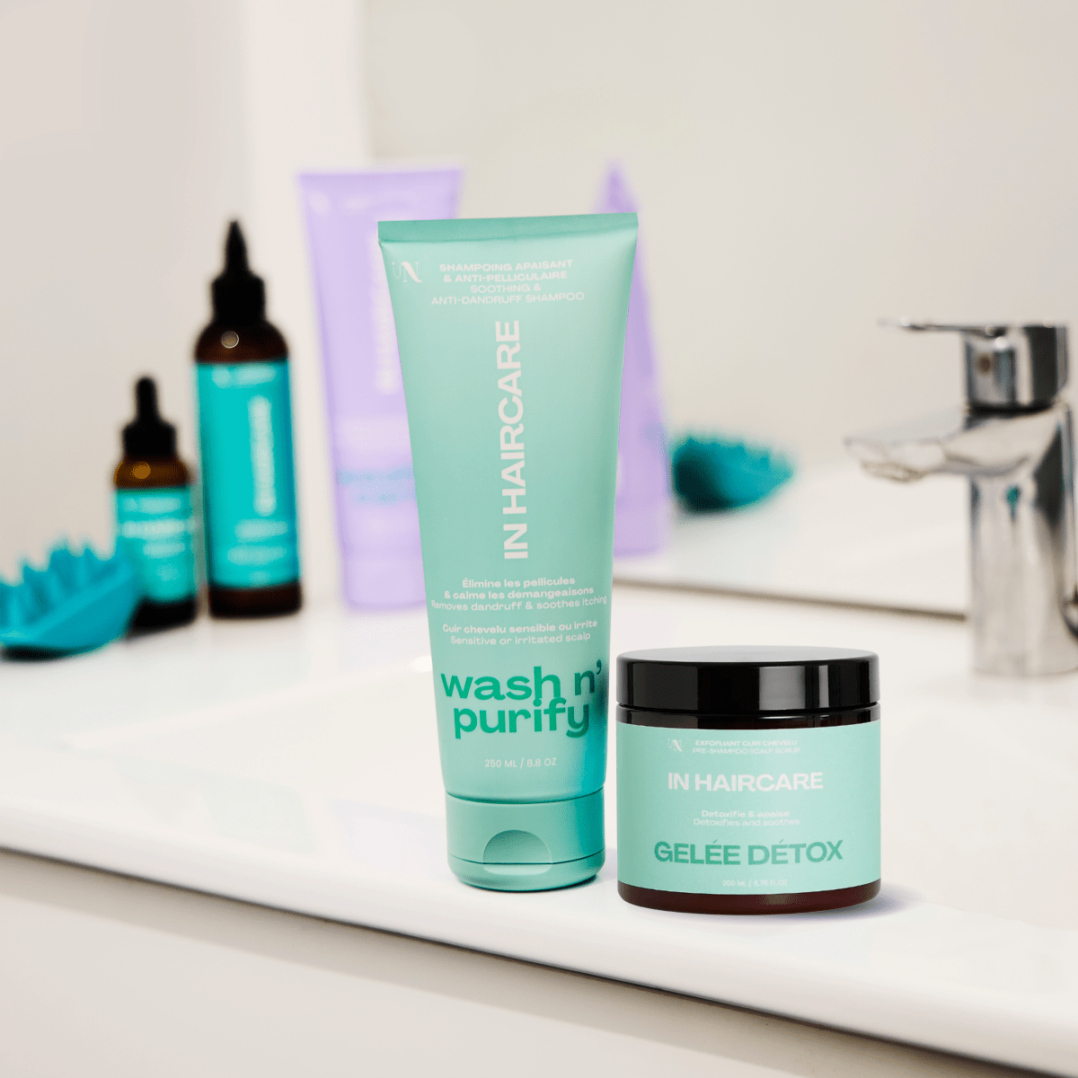 Duo Détox Cuir Chevelu – Gelée détox + Wash n&