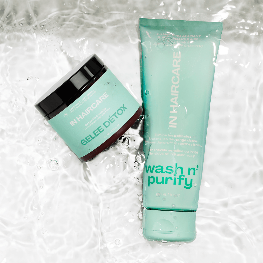 Duo Détox Cuir Chevelu – Gelée détox + Wash n&