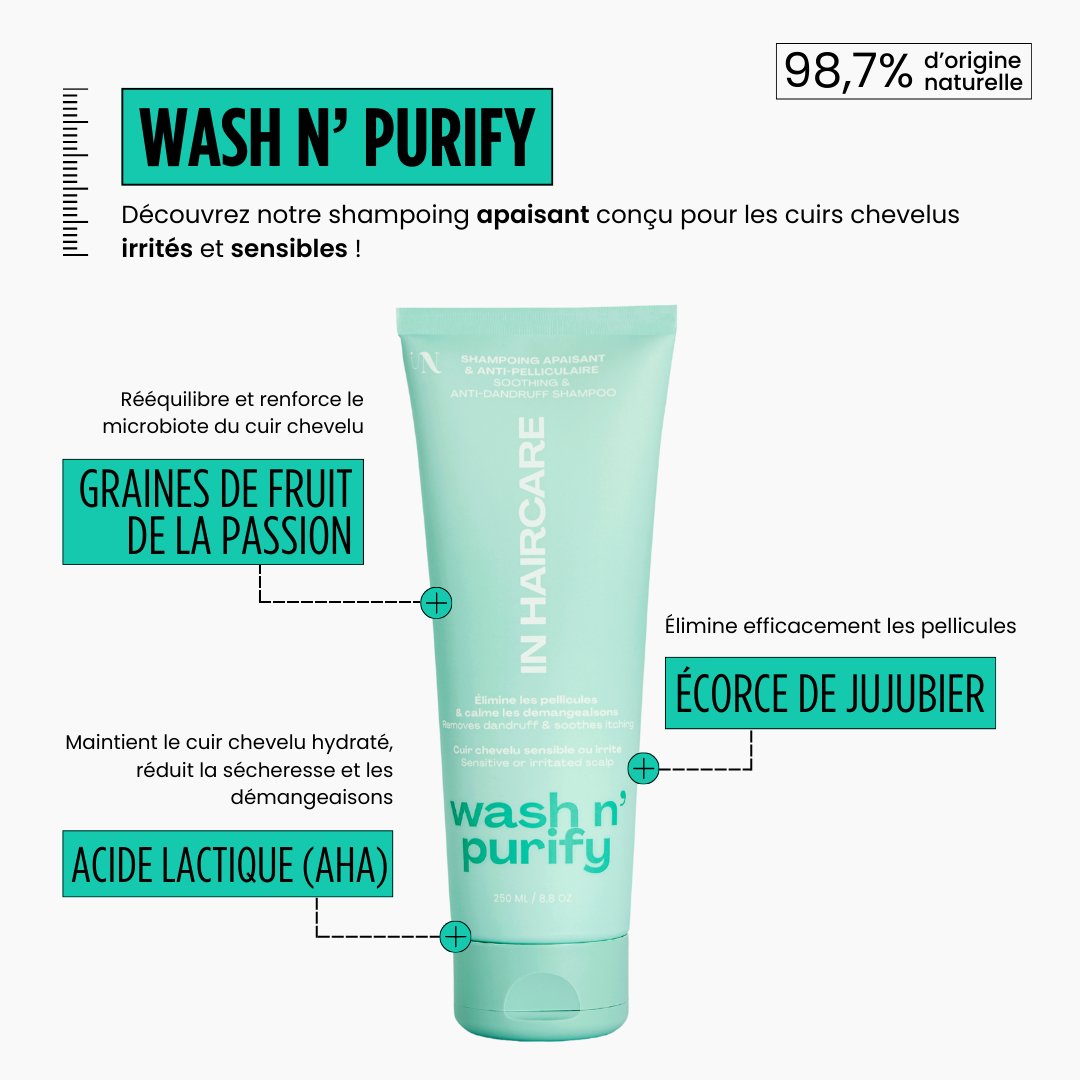 Shampoing apaisant : Wash n&