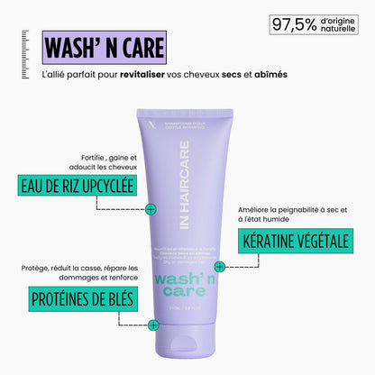 Shampoing doux : Wash n&