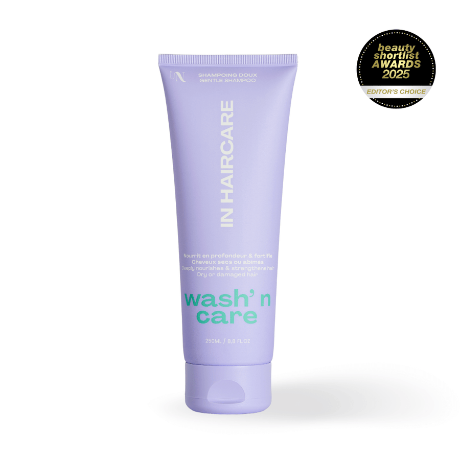 Shampoing doux : Wash n' care nourrit et fortifie - 250ml - In Haircare