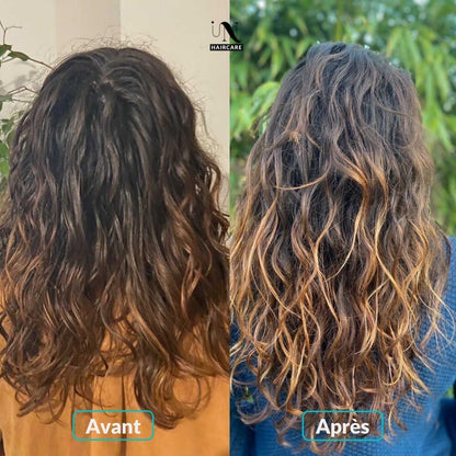 Avant après Cure pousse de cheveux 1 mois 